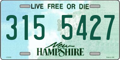 NH license plate 3155427