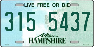 NH license plate 3155437