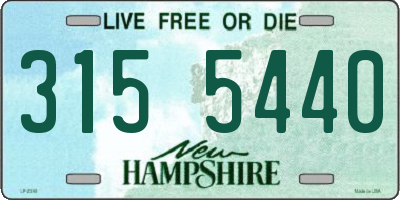 NH license plate 3155440