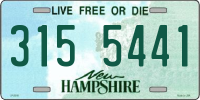 NH license plate 3155441