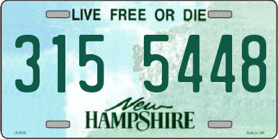 NH license plate 3155448