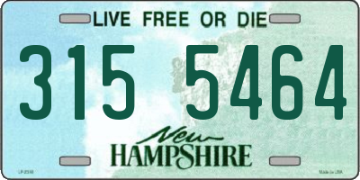 NH license plate 3155464
