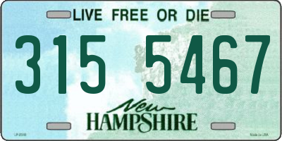 NH license plate 3155467