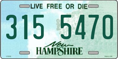 NH license plate 3155470