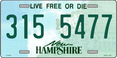 NH license plate 3155477