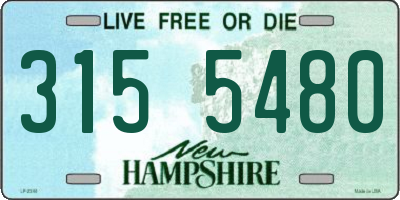 NH license plate 3155480