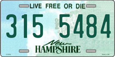NH license plate 3155484