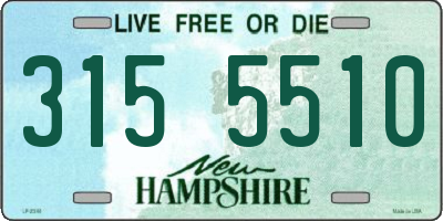 NH license plate 3155510