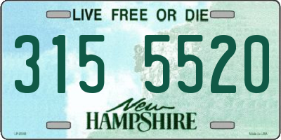 NH license plate 3155520