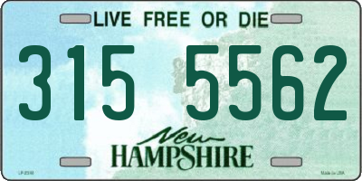 NH license plate 3155562