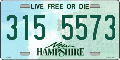 NH license plate 3155573
