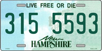 NH license plate 3155593