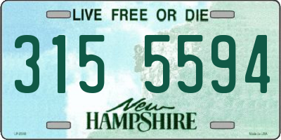 NH license plate 3155594