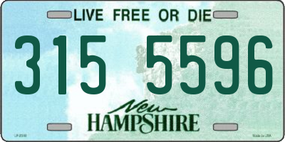 NH license plate 3155596