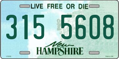 NH license plate 3155608