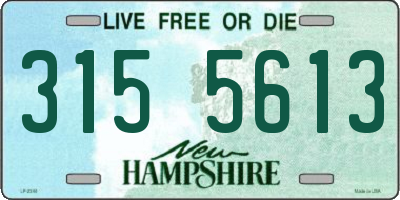NH license plate 3155613