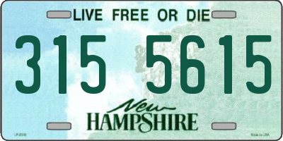 NH license plate 3155615