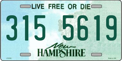 NH license plate 3155619