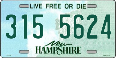 NH license plate 3155624