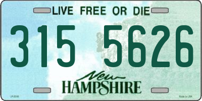 NH license plate 3155626