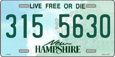 NH license plate 3155630