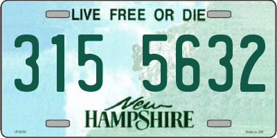 NH license plate 3155632
