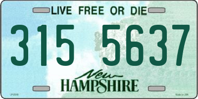 NH license plate 3155637