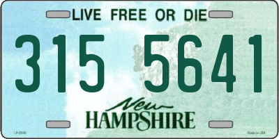 NH license plate 3155641