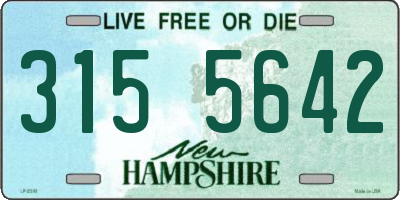NH license plate 3155642