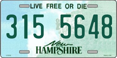 NH license plate 3155648