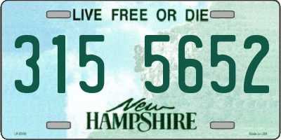NH license plate 3155652