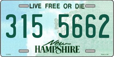 NH license plate 3155662