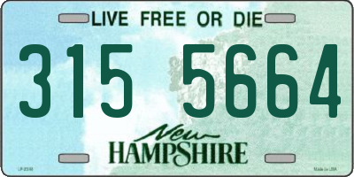 NH license plate 3155664