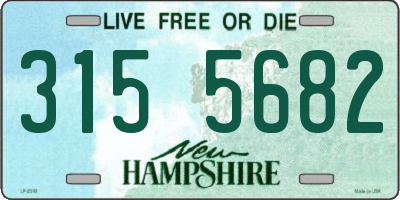 NH license plate 3155682