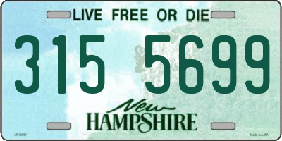 NH license plate 3155699