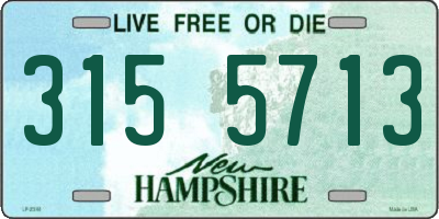 NH license plate 3155713