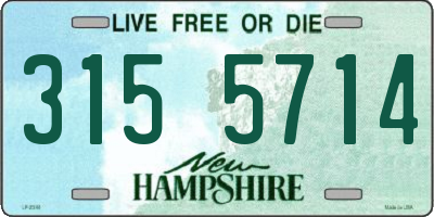 NH license plate 3155714