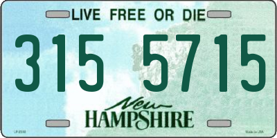 NH license plate 3155715