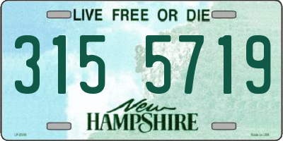 NH license plate 3155719