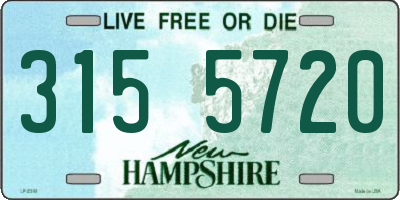 NH license plate 3155720