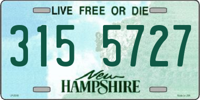 NH license plate 3155727