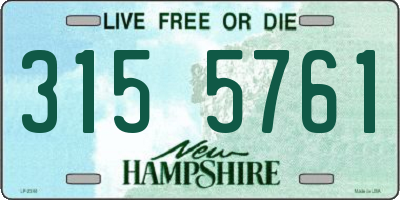 NH license plate 3155761