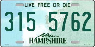 NH license plate 3155762