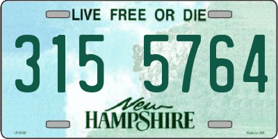 NH license plate 3155764