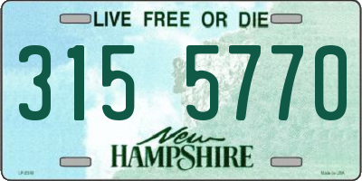 NH license plate 3155770