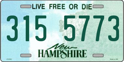 NH license plate 3155773