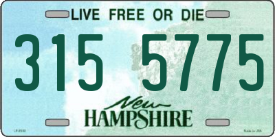 NH license plate 3155775