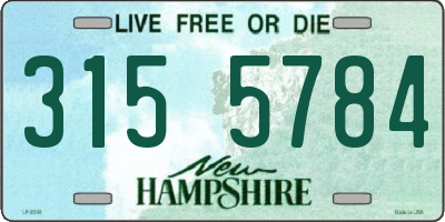 NH license plate 3155784