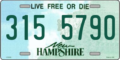 NH license plate 3155790