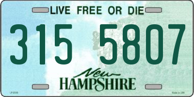 NH license plate 3155807